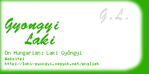 gyongyi laki business card